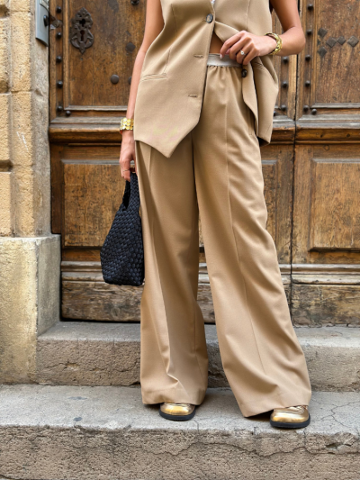 Pantalon CHLOTILDE beige