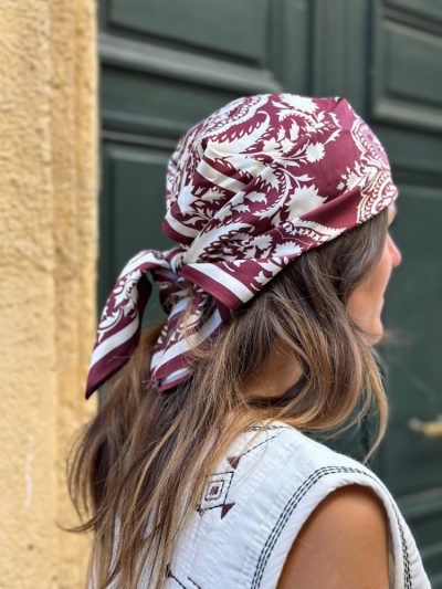 Foulard GISELE bordeaux