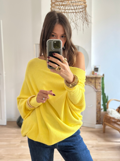 Pull GABRIEL jaune clair