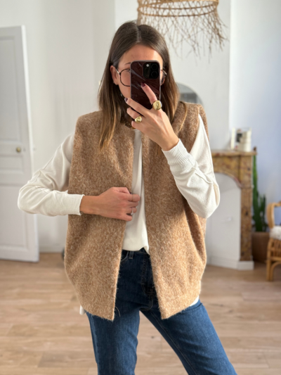 Gilet LEO camel