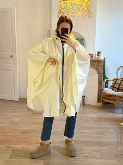 Poncho RAIN écru