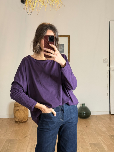 T-shirt NINETTE loose violet