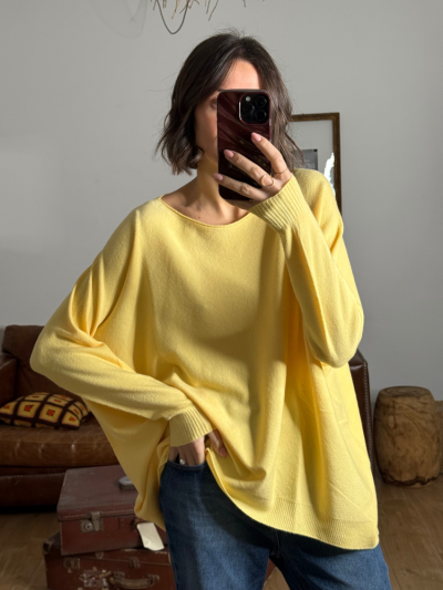 Pull ALEX jaune pastel