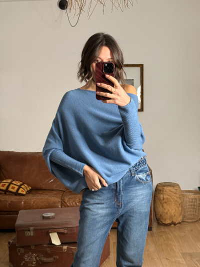 Pull GABRIEL bleu jean