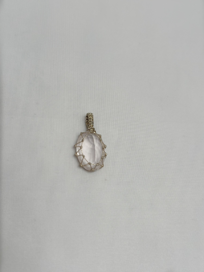 Pendentif SUGAR quartz rose