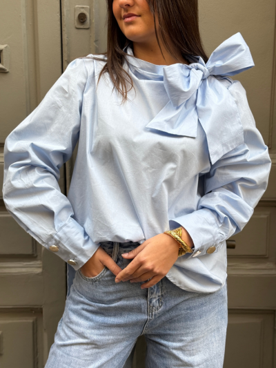 Blouse NIKI bleu ciel