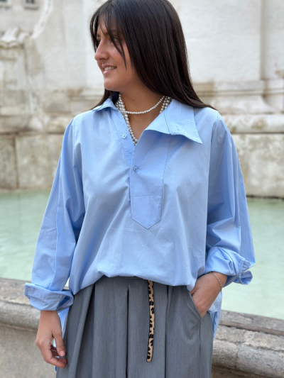 Blouse LARA bleu ciel